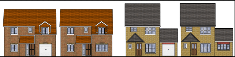 Screenshot 2025-09-08 at 16.00 Illustration of a row of modern detached and semi-detached houses with garages and pitched roofs