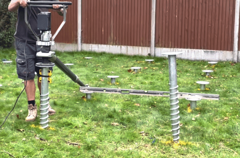 Ground screw installation