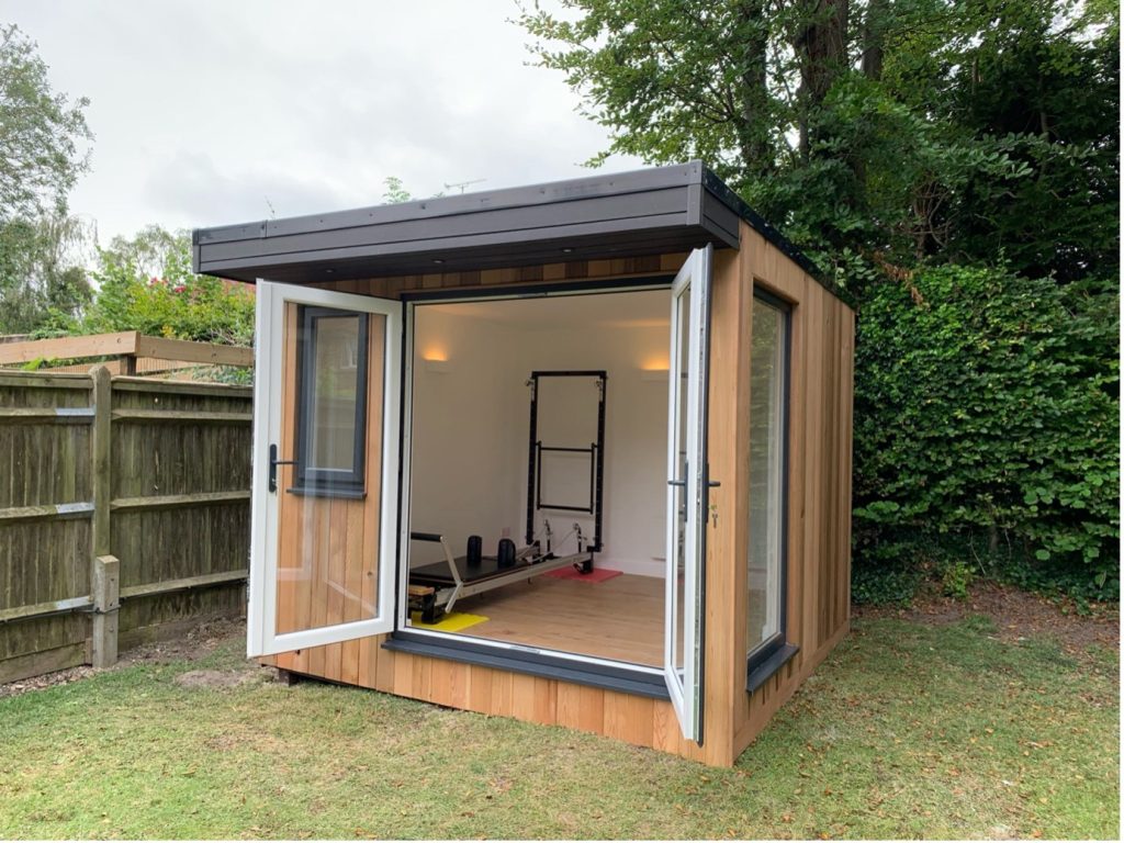 Garden studio with bi-fold doors