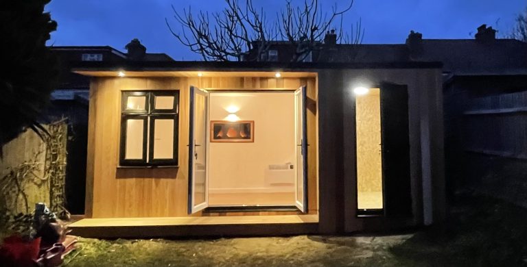 Garden Room, Sussex Garden Room with Shed and overhang, Hove, Sussex