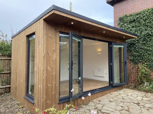 Panama yoga studio with French doors  sidelights, full casement window, Steyning