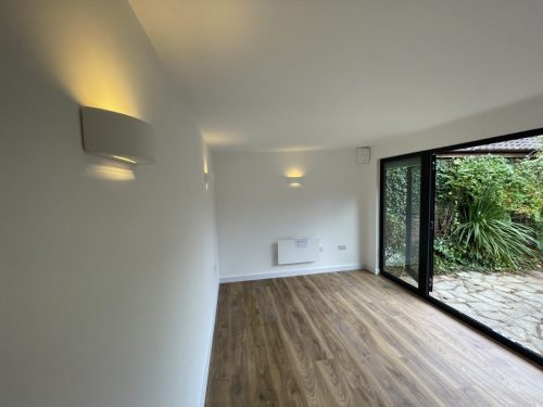 Panama yoga studio with French doors  sidelights, full casement window, Steyning
