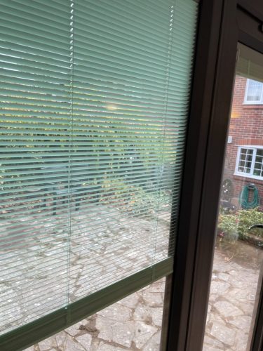 Panama yoga studio with French doors  sidelights, full casement window, Steyning